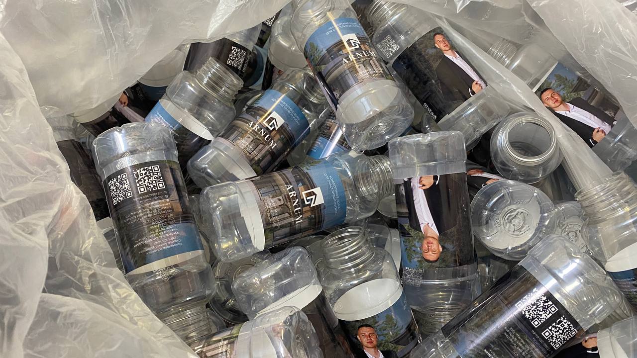 Печать этикеток под бутылки для воды